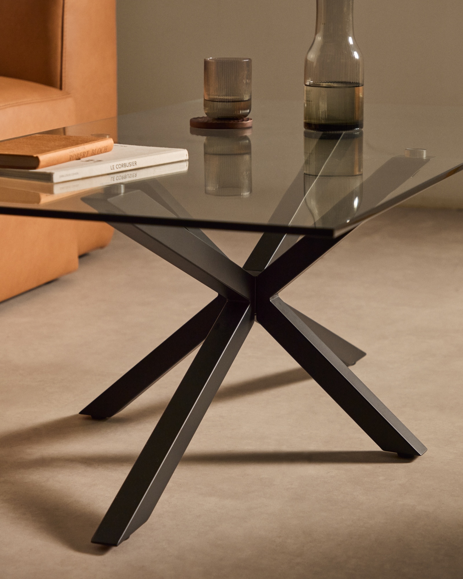 Стол журнальный Argon черный металл La Forma (ex Julia Grup)