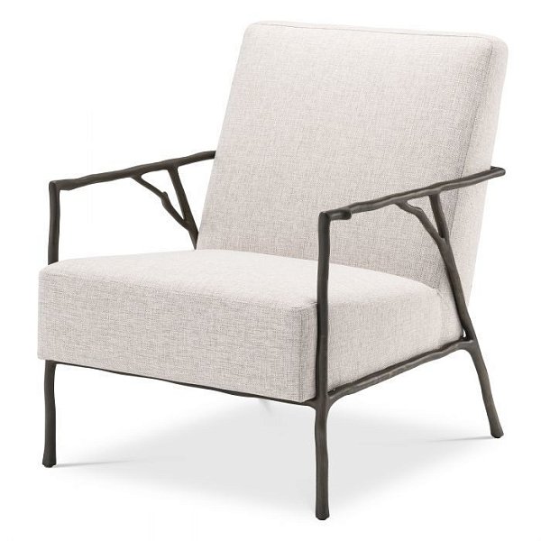 Кресло Eichholtz Antico medium bronze finish loki natural 114908