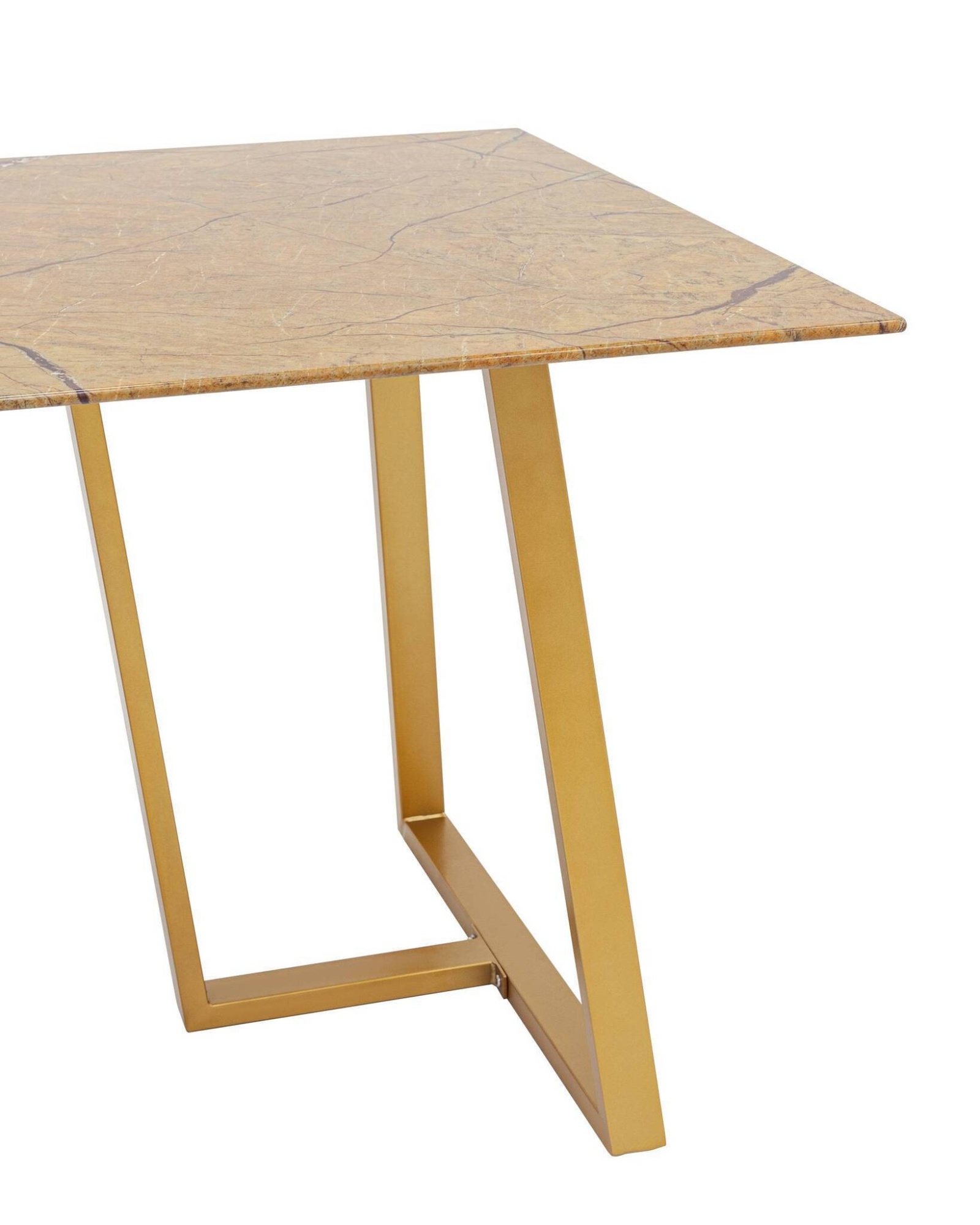 Стол обеденный Даллас 160*90 охра стеклянный Stool Group