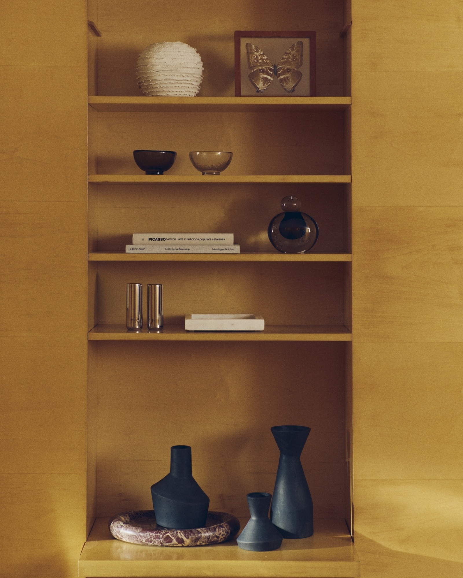 Набор из 3 ваз Dunari из черной терракоты 10,2 см / 13,5 см / 10 см La Forma (ex Julia Grup)