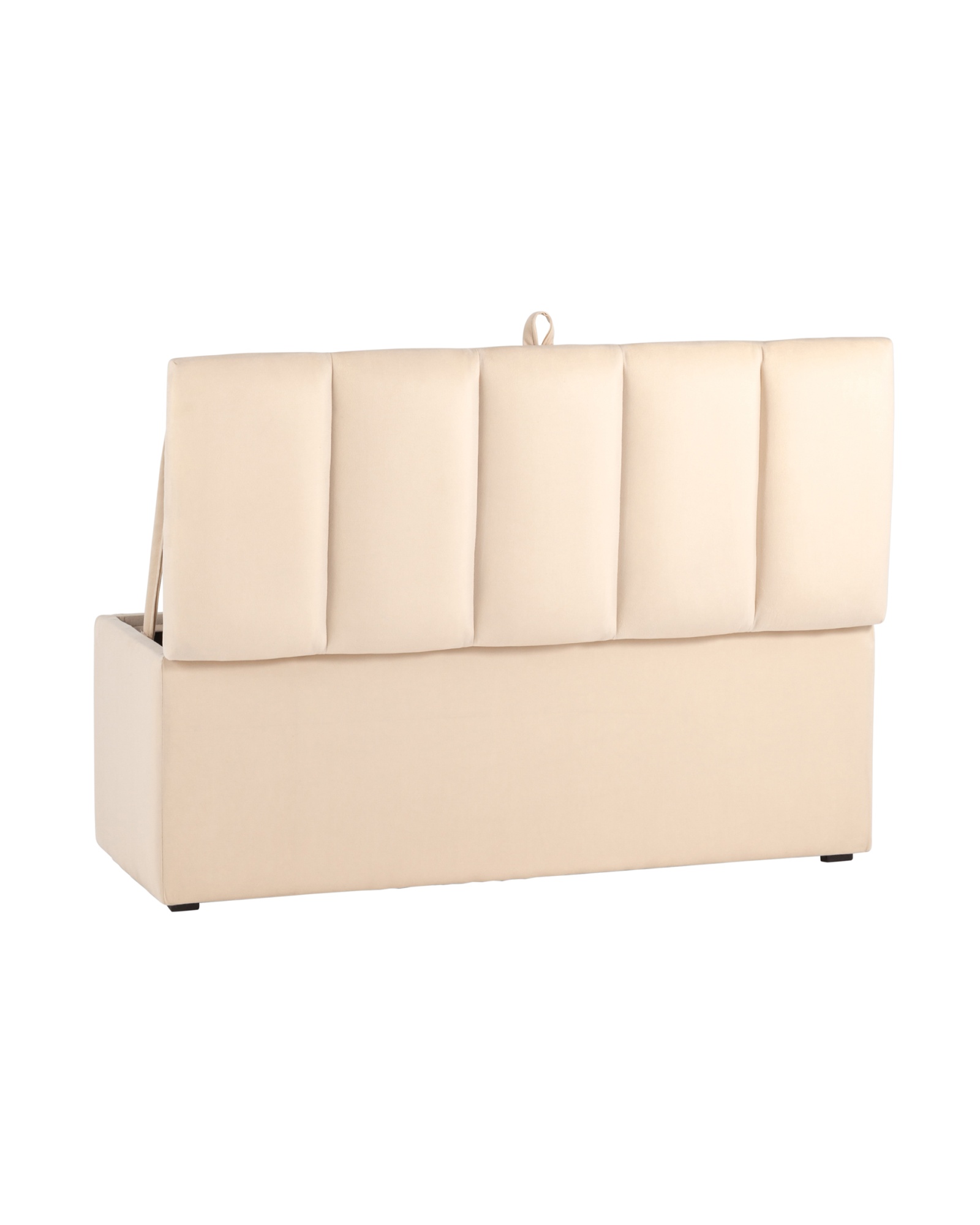 Пуф с крышкой Нильсон 2 велюр бежевый Stool Group