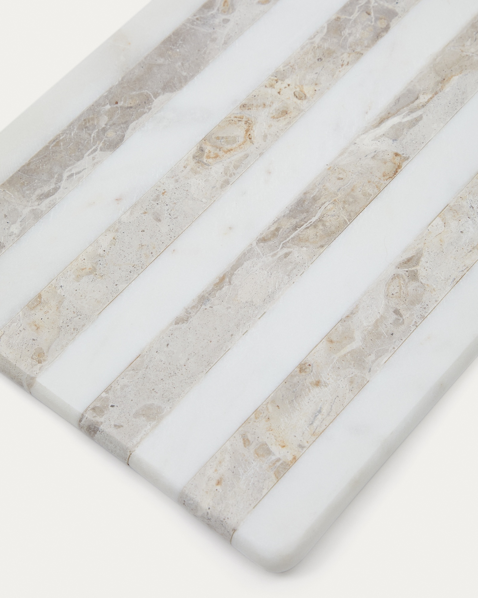 Sylara Большая сервировочная доска серый и белый мрамор La Forma (ex Julia Grup)