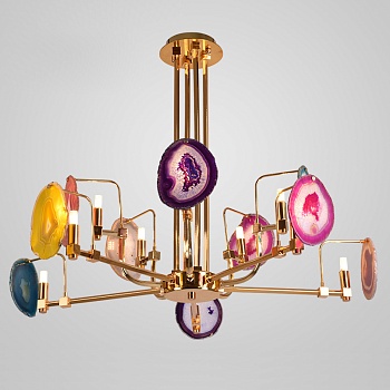 Люстра на штанге AGATE 4 Multicolored 10 by ImperiumLoft
