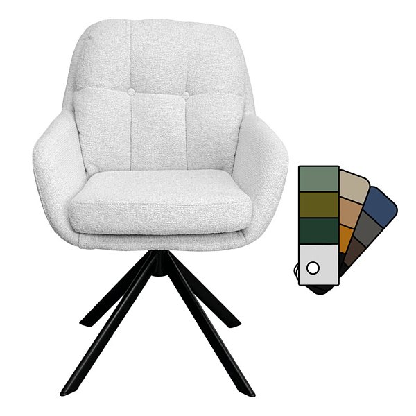 Кресло вращающееся Molly Cat 1 Individual Fabric KARE 29934