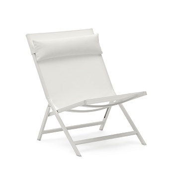 Canutells Складное кресло из алюминия со светло-серой отделкой La Forma (ex Julia Grup)