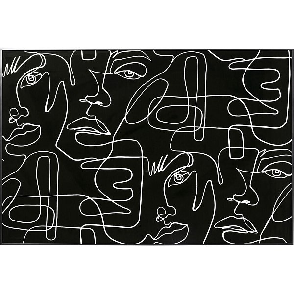 Картина в рамке KARE Faces 55423