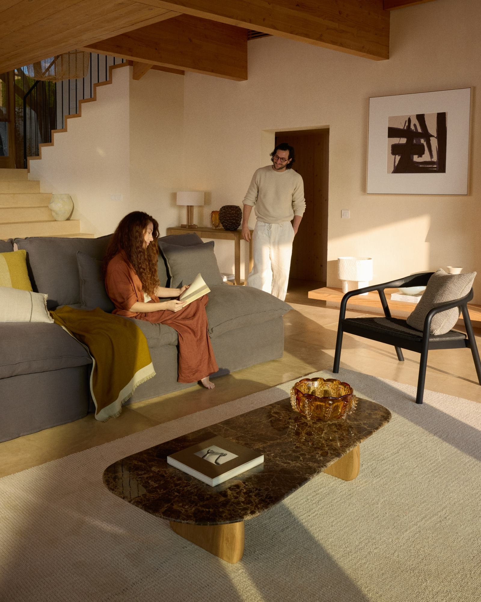 Arilan Абстрактная картина ручной работы 100 x 100 см La Forma 481205