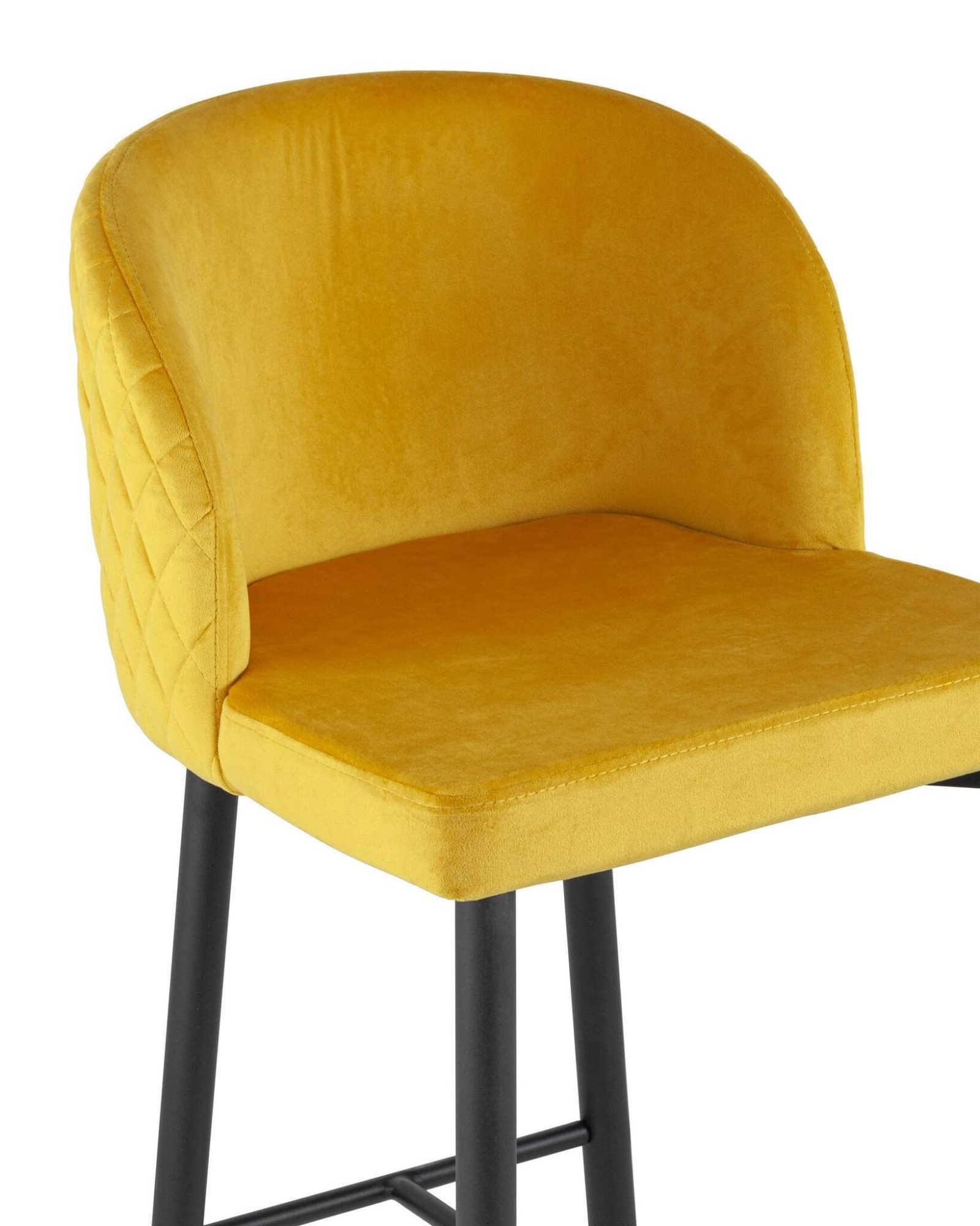 Стул барный Оскар велюр оранжевый Stool Group