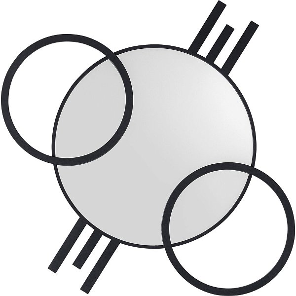 Зеркало настенное Triple Circle 124x119 см KARE 87604