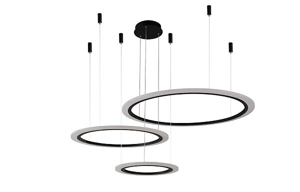 Люстра Crystal Lux MANZANA SP67W LED D400+600+800 BLACK