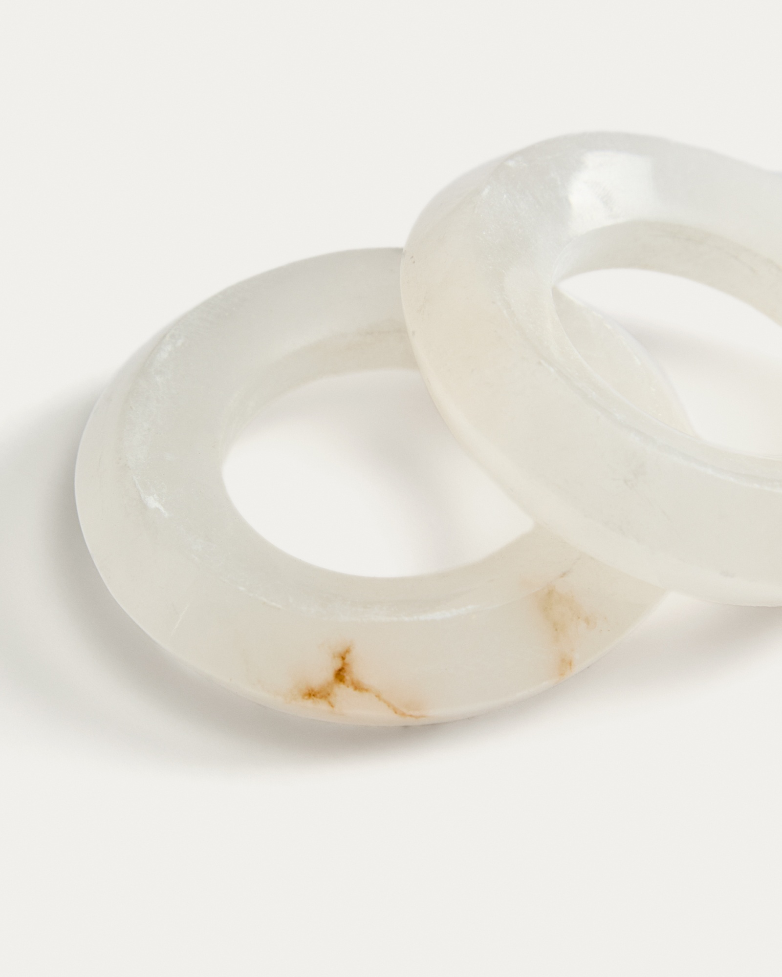 Набор из 2 колец для салфеток Noreli из алебастра La Forma (ex Julia Grup)