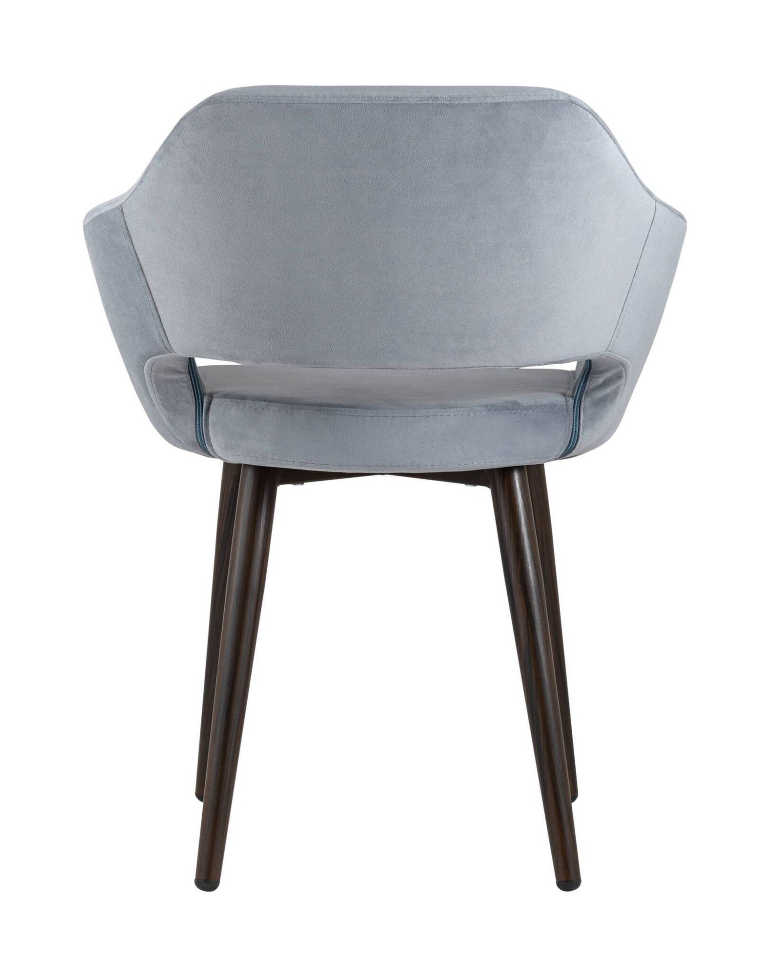 Стул с подлокотниками Саймон велюр серый Stool Group