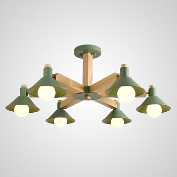 Люстра на штанге HORN B D84 Green by ImperiumLoft