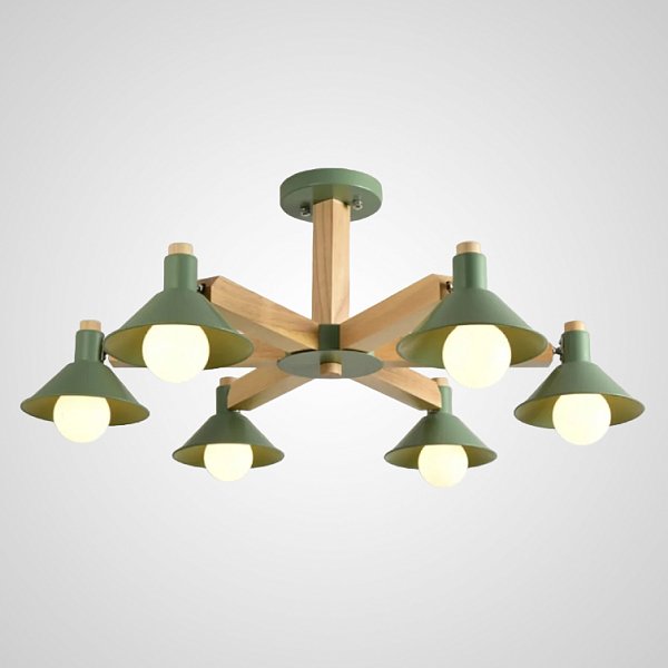 Люстра на штанге HORN B D84 Green by ImperiumLoft