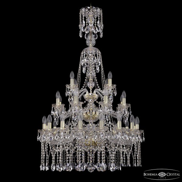Люстра хрустальная 1413/16+8+4/300/XL-134/3d G