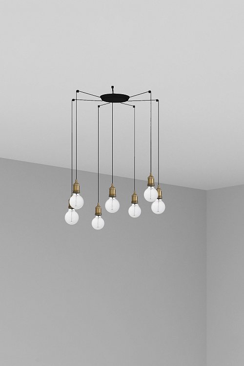 Люстра Art 7L состаренное золото Faro
