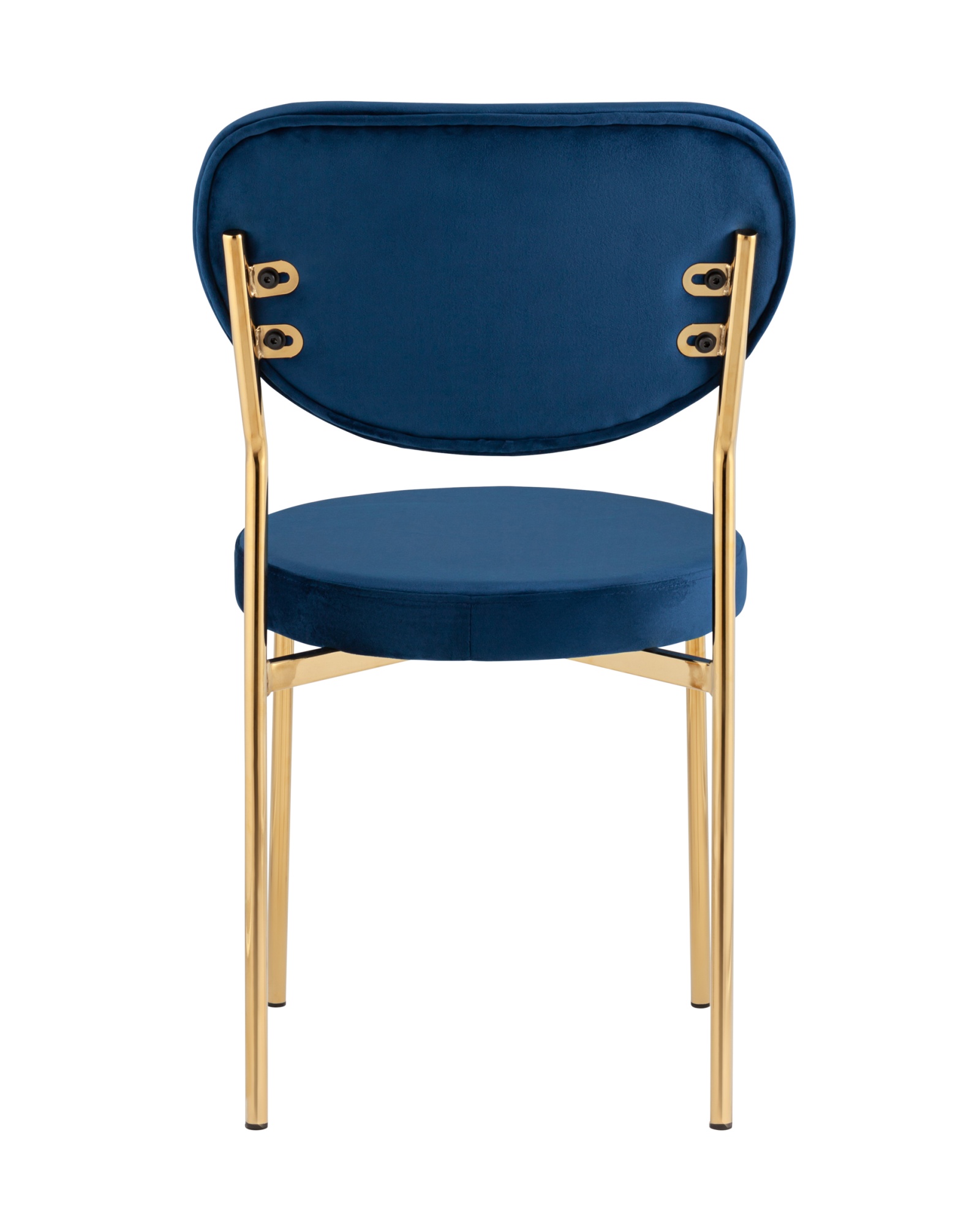 Стул Барбара NEW велюр королевский синий золотые ножки Stool Group