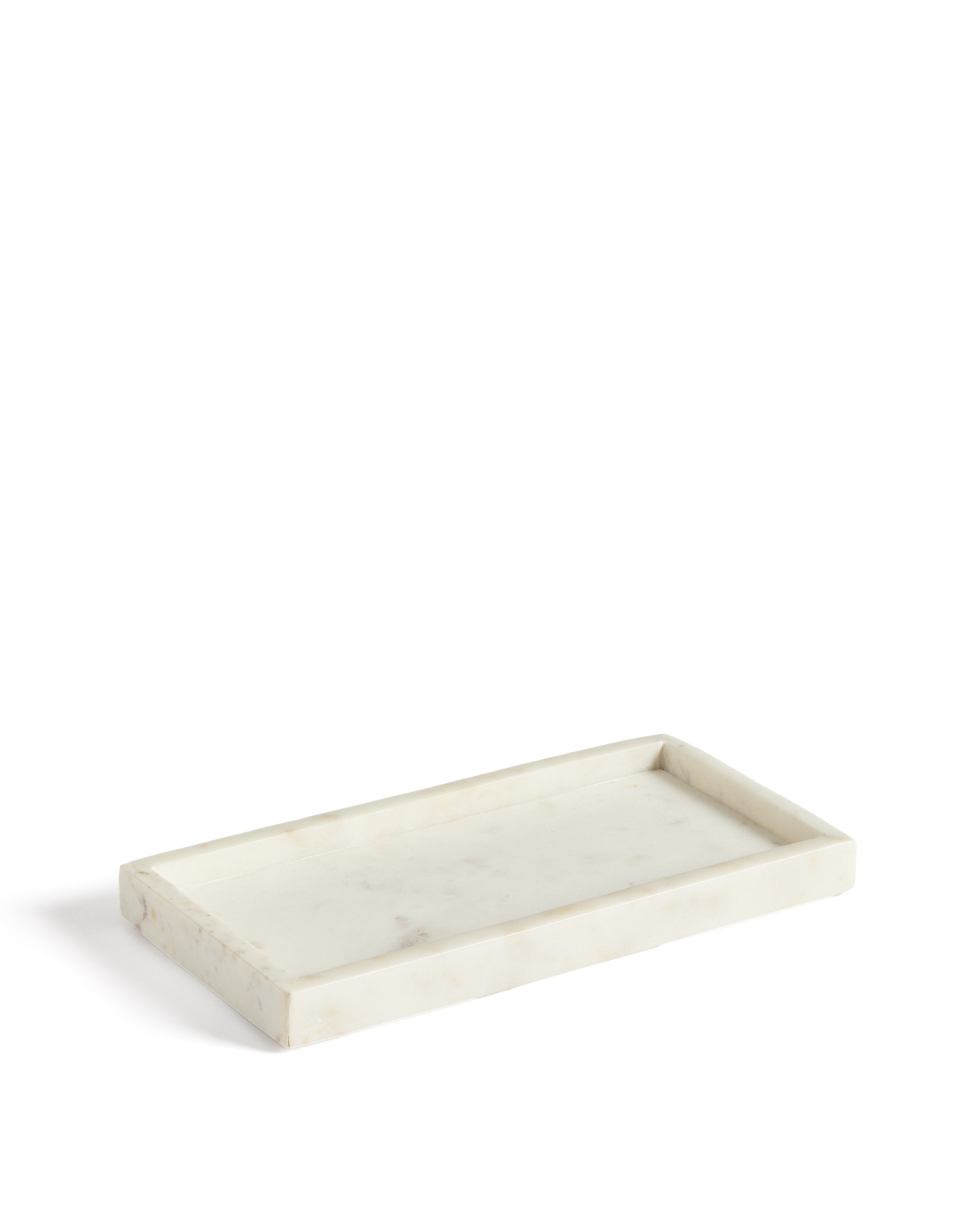 Поднос Serela из белого мрамора 35 x 18 см La Forma 437024