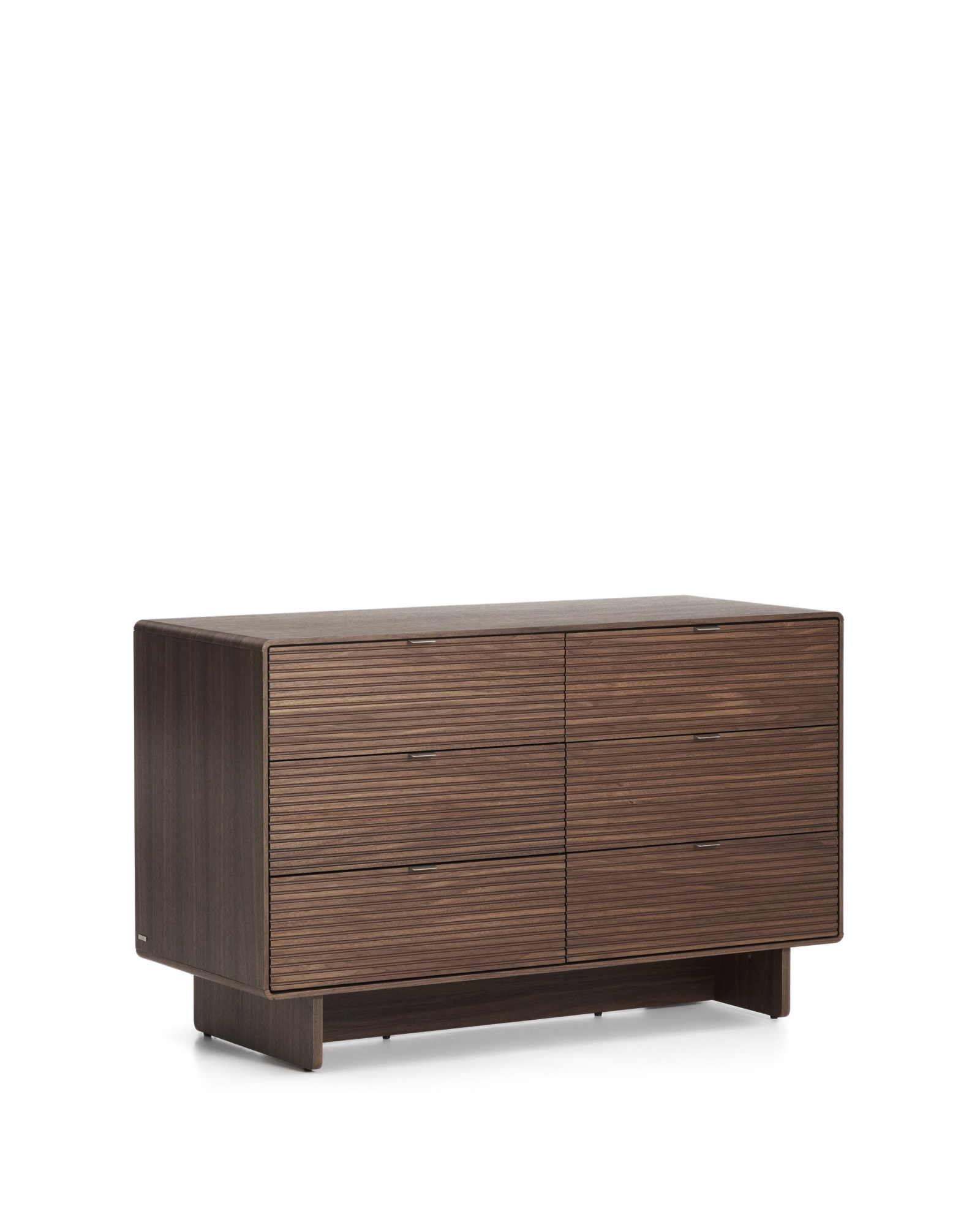 Комод Norlen с 6 ящиками шпон ореха 120 x 75 см La Forma 463583