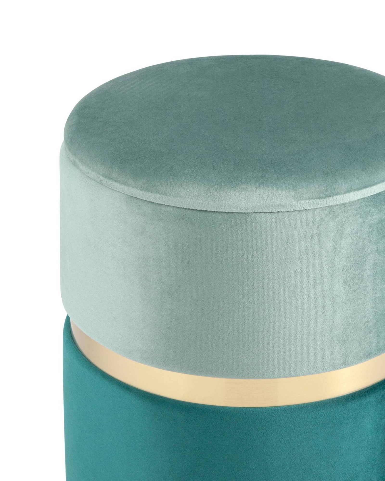 Пуф Кэрри с ящиком велюр бирюзовый Stool Group