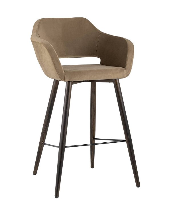 Стул барный Саймон велюр капучино Stool Group