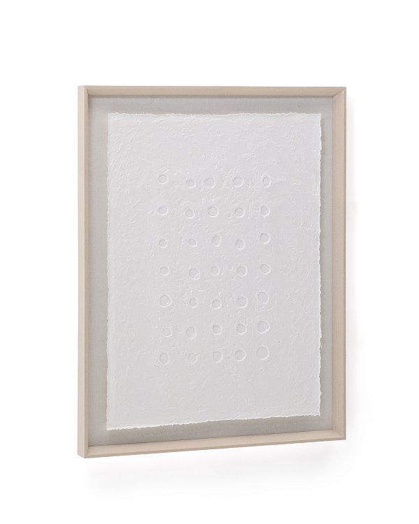 Olvin Абстрактная картина на белой бумаге с рельефным рисунком 73,6 x 93,6 см La Forma (ex Julia Grup)