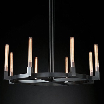 Люстра RH CANELLE Round Chandelier 8 Modern Black by ImperiumLoft