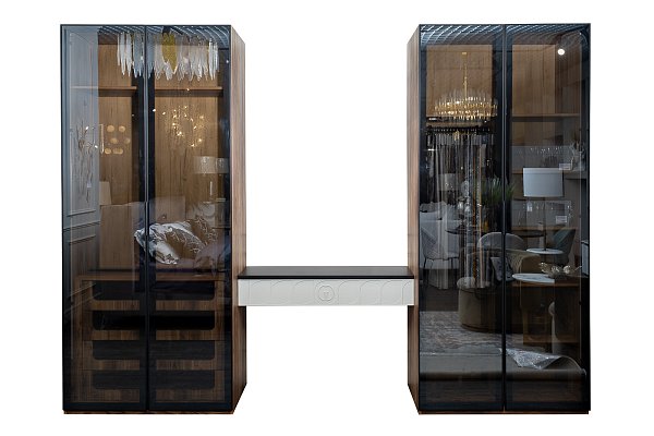 Консоль Spinola подвесная черно-серая Garda Decor GD-00005