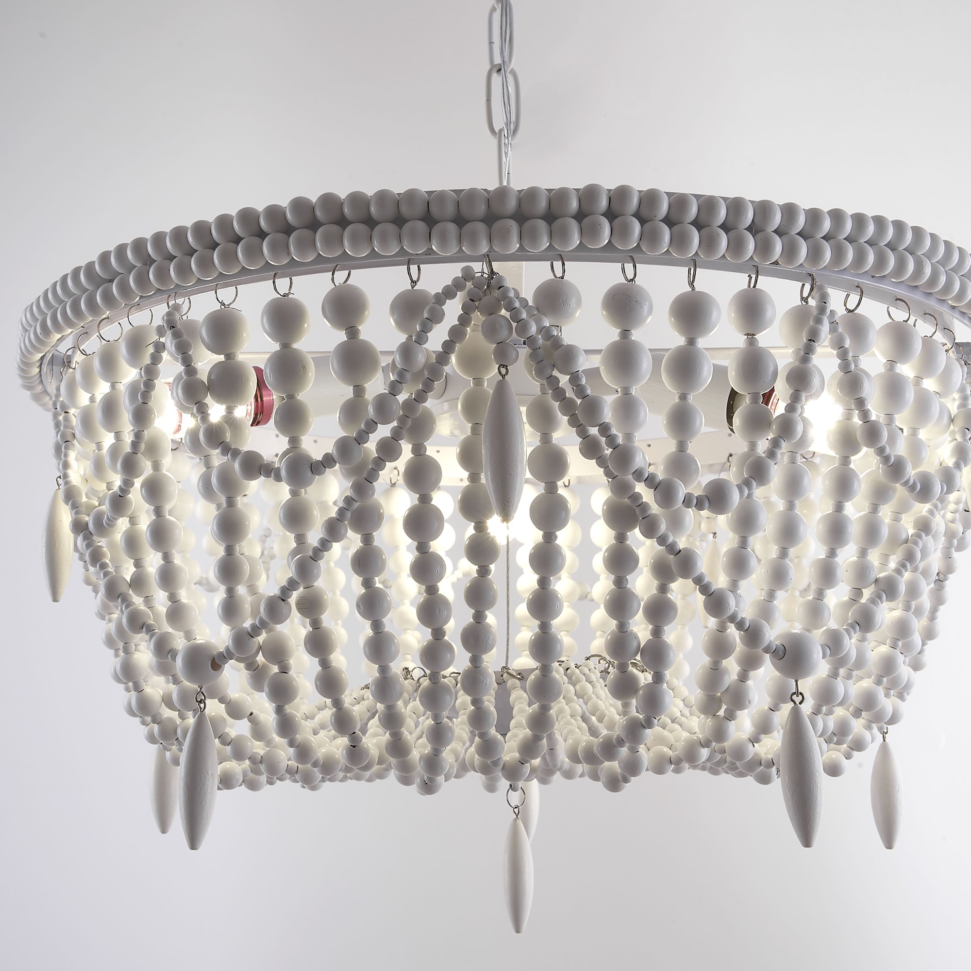 Люстра RH Anselme White Wood Weathered Chandelier by ImperiumLoft