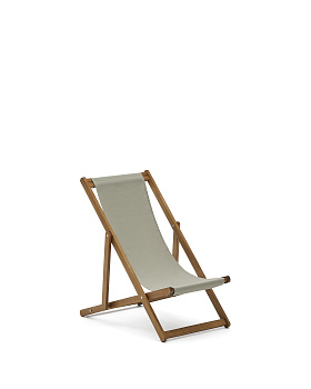 Adredna Детское складное кресло-шезлонг зеленого цвета из акации La Forma (ex Julia Grup)