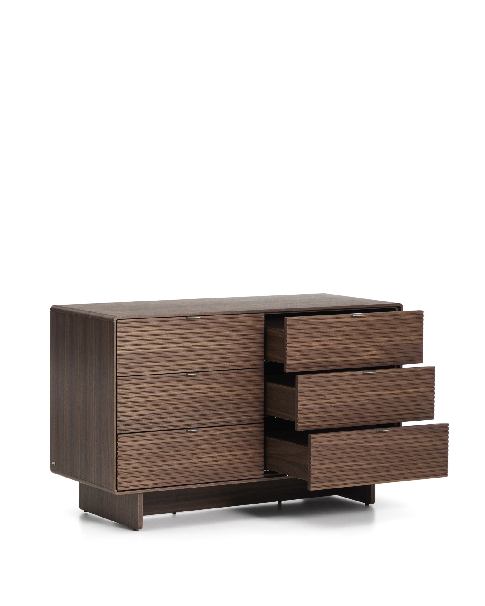 Комод Norlen с 6 ящиками шпон ореха 120 x 75 см La Forma 463583