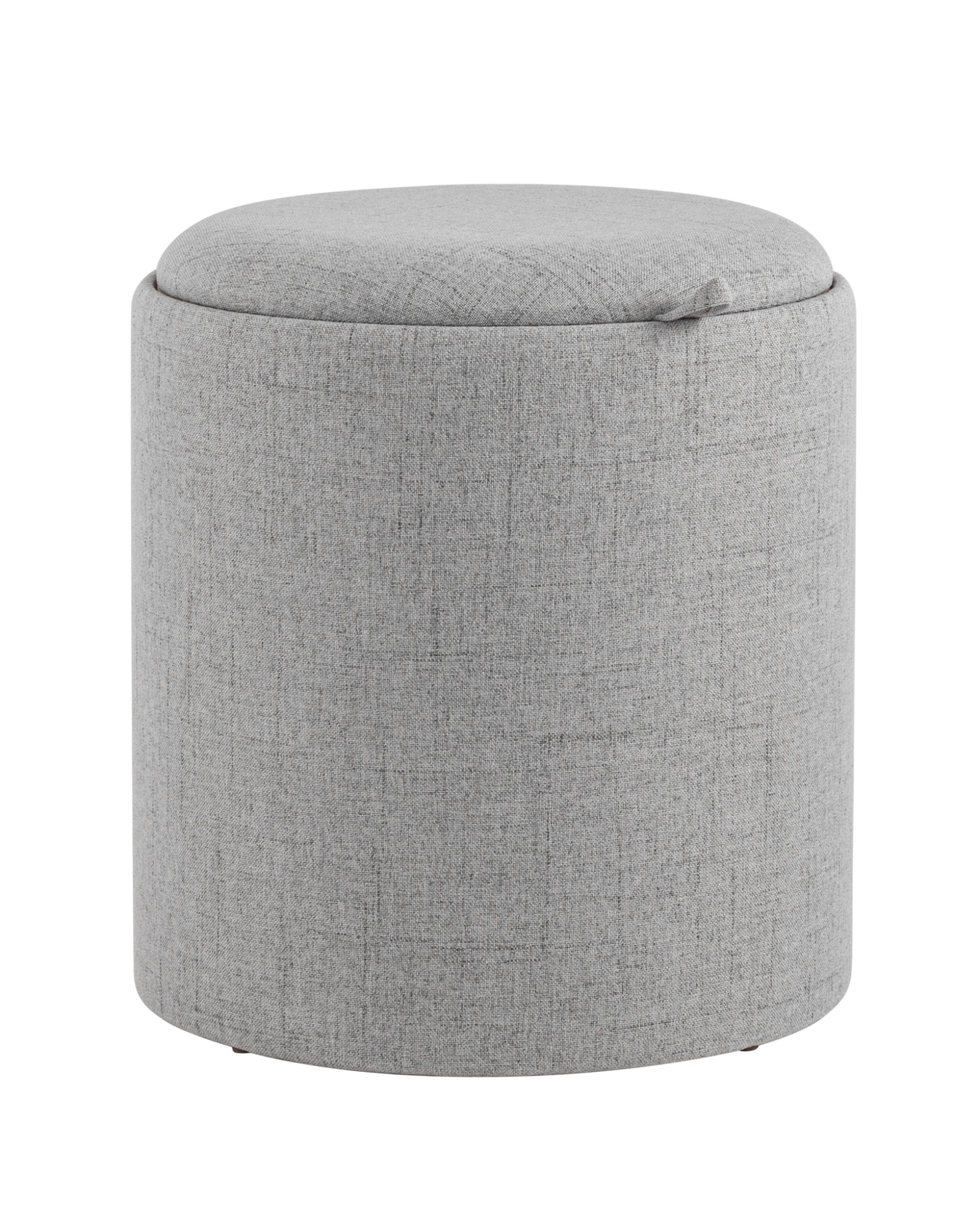 Пуф-столик с ящиком Хюгге S рогожка серый Stool Group
