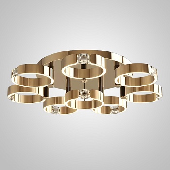 Потолочная люстра SELLIF D CH D90 Brass by ImperiumLoft