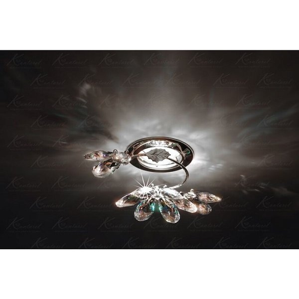 Встраиваемый светильник Kantarel Flourish CD 024.2.2/1 crystal AB