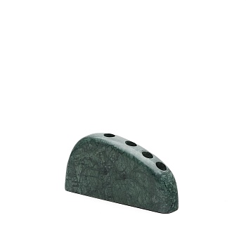 Signe Большой подсвечник из зеленого мрамора 10 см La Forma (ex Julia Grup)