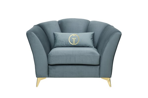 Кресло Annette велюровое бирюзовое Garda Decor ANNETTE-К-2K-Colt1004