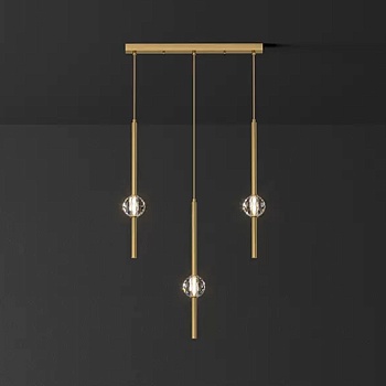 Подвесной светильник SOCRATES COMBO L50 Brass by ImperiumLoft