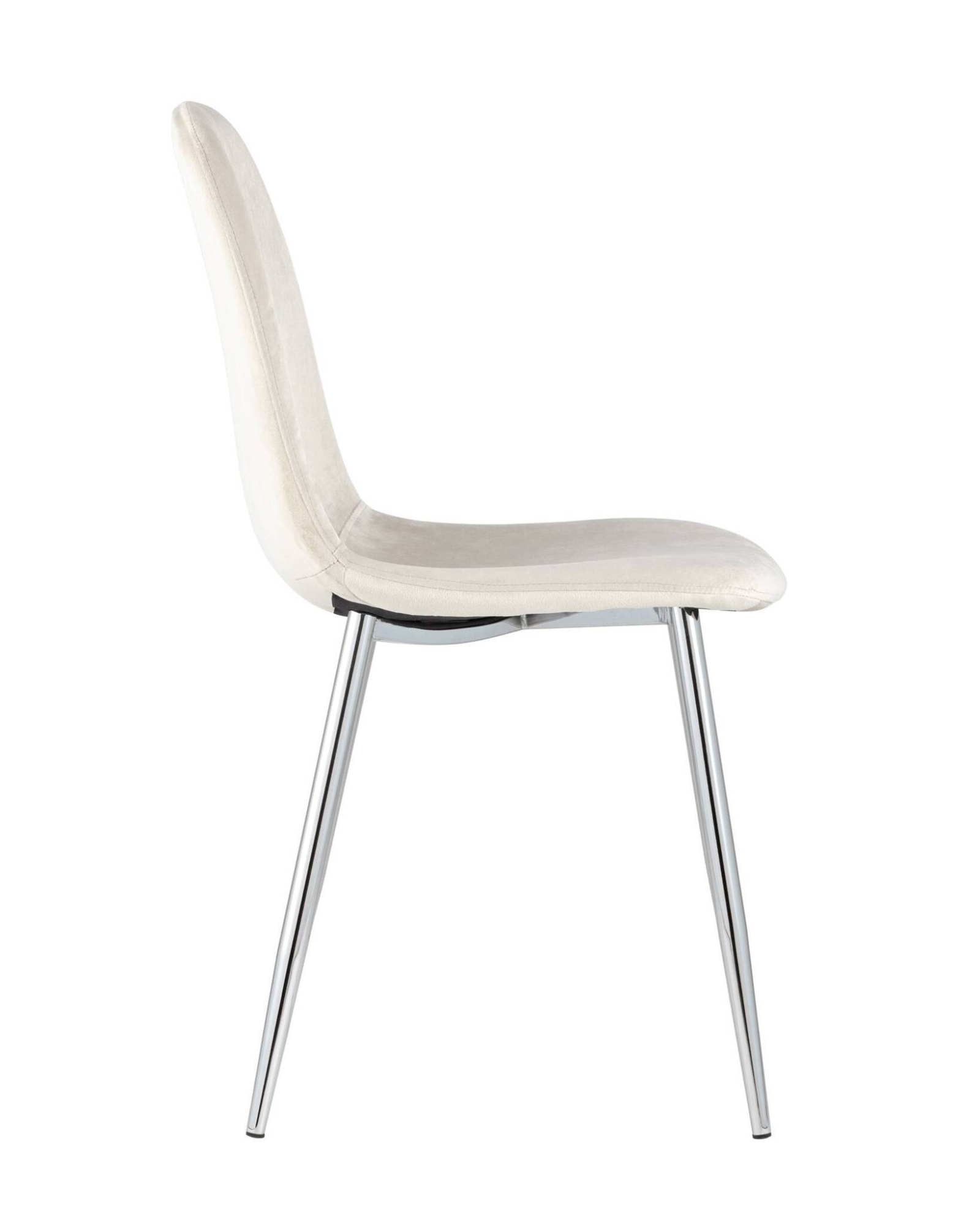 Стул Валенсия велюр кремовый хромированные ножки Stool Group