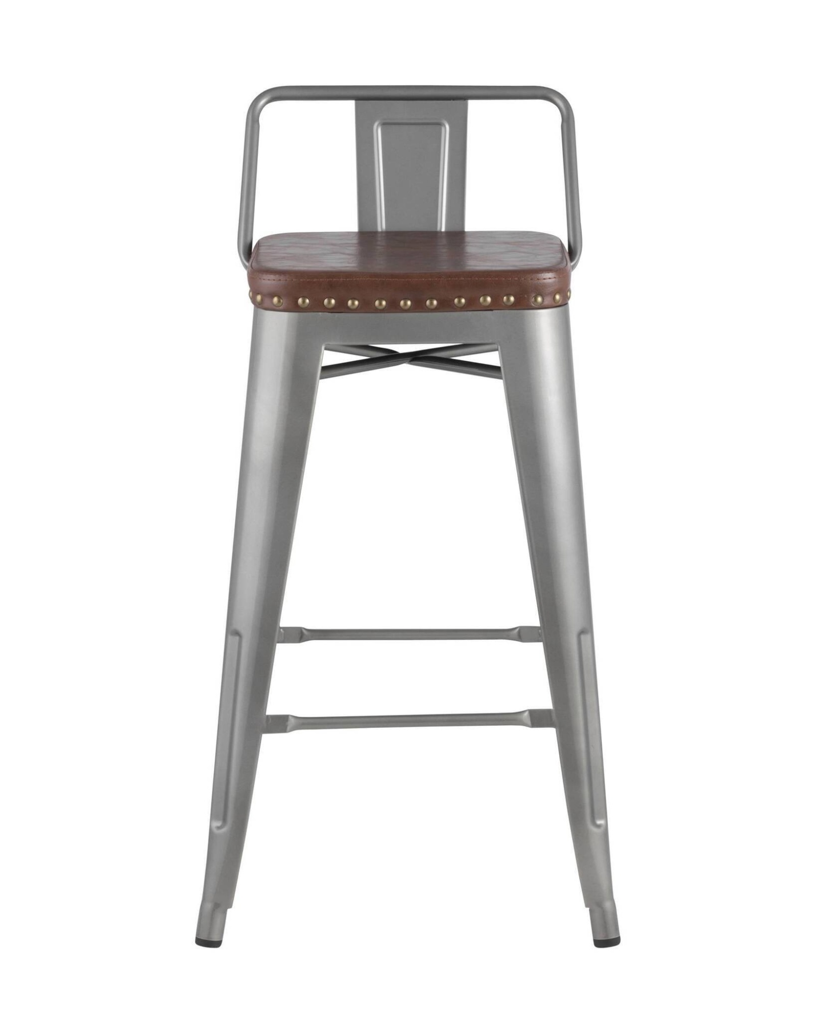 Стул полубарный TOLIX SOFT серебристый Stool Group