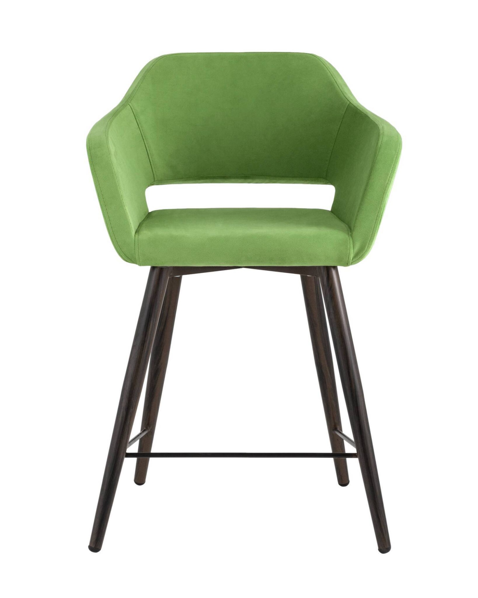 Стул полубарный Саймон велюр травяной Stool Group