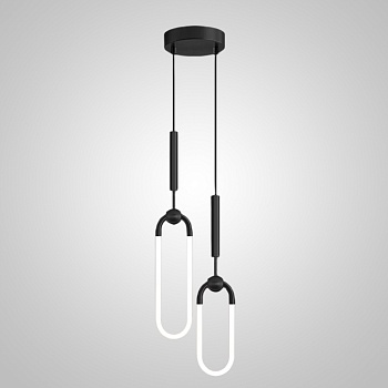Подвесной светильник FINNUR DUO A H40 Black by ImperiumLoft