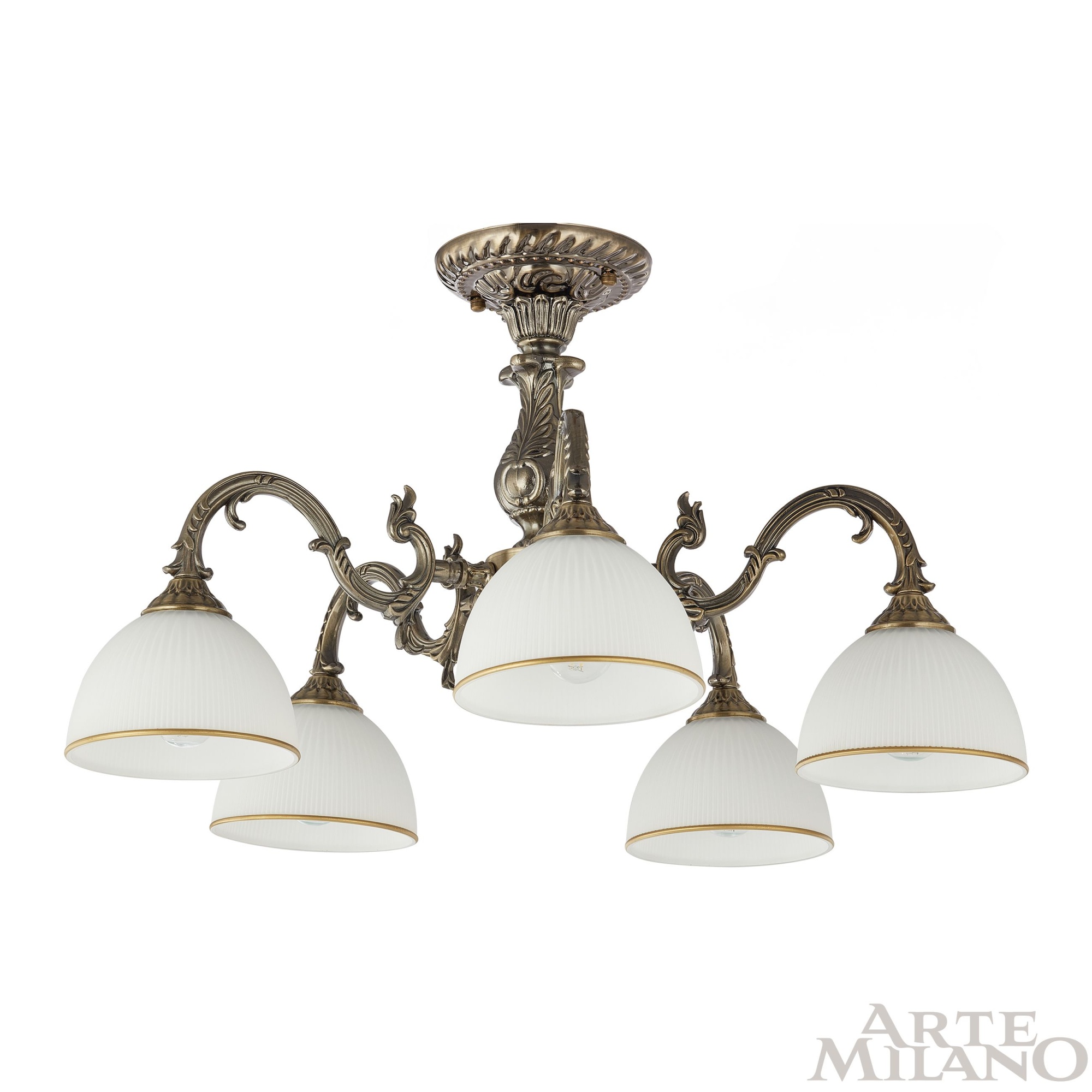 Люстра с плафонами 346410/5 AB Arte Milano