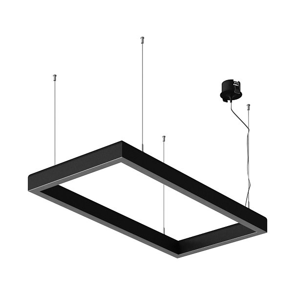Подвесной светодиодный светильник Ledron SKYLINE Basic 340х670 Black 3000K