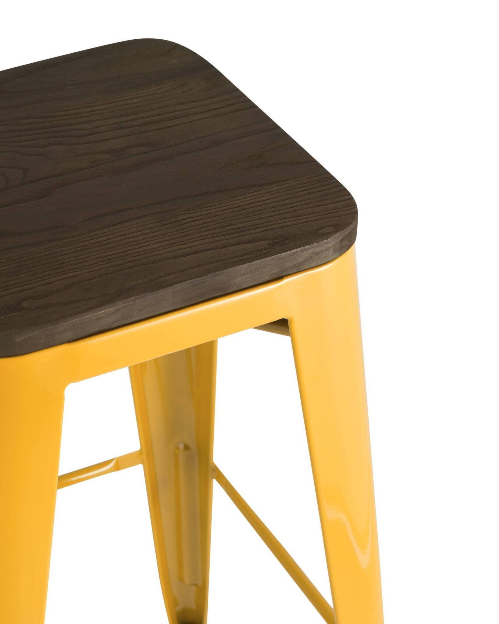 Стул барный TOLIX WOOD желтый Stool Group