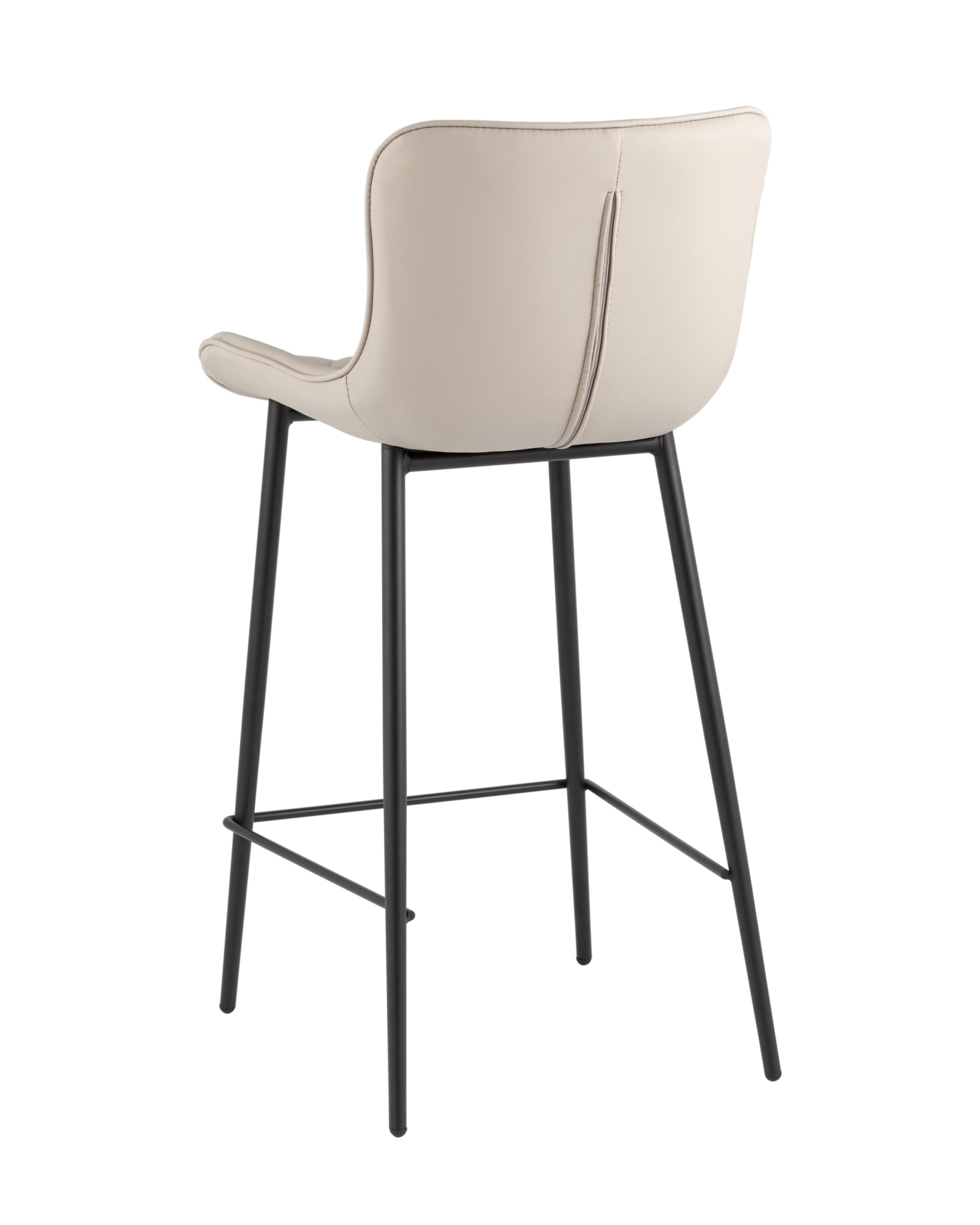 Стул барный Vault экокожа серый Stool Group