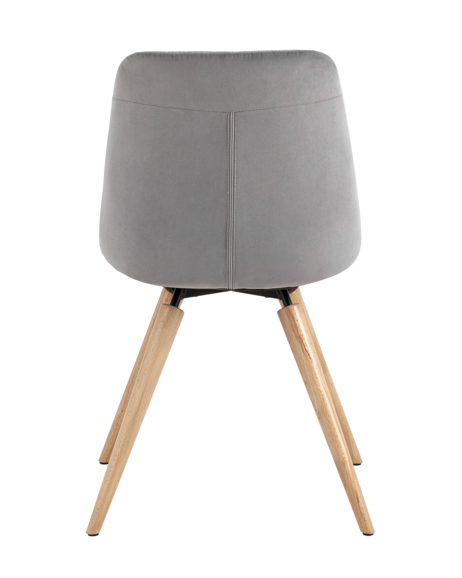 Стул Флекс на деревянных ножках велюр серый Stool Group