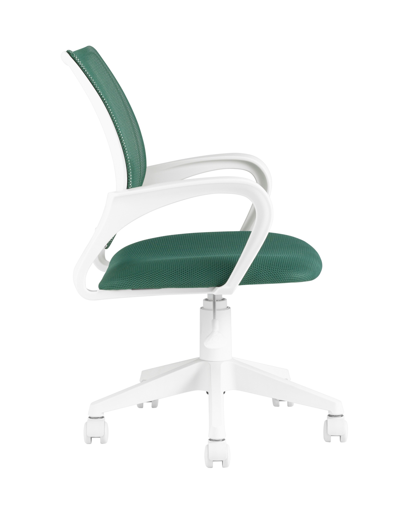 Кресло офисное TopChairs ST-BASIC-W зеленый крестовина пластик белый Stool Group