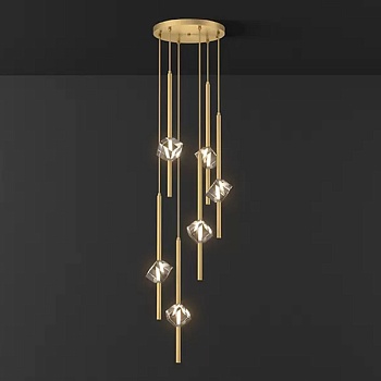 Подвесной светильник SOCRATES B COMBO L6 Brass by ImperiumLoft