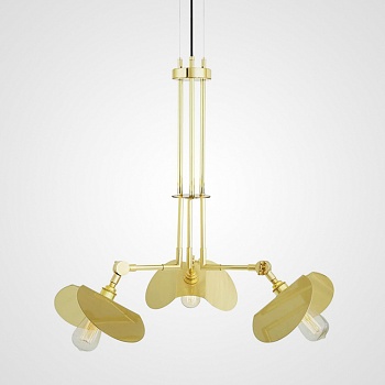 Подвесная люстра Emioni Chandelier Polished Brass by ImperiumLoft