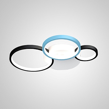 Потолочный светильник ALMA L55 Black Blue by ImperiumLoft